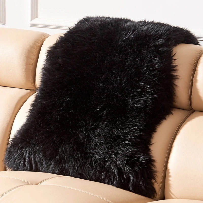 Black Real Sheepskin Rug