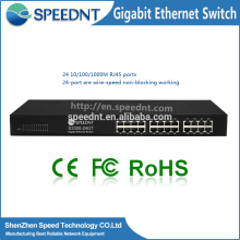 Broadcom chipset and Gigabit 24 port gigabit ethernet switch ethernet switch 24 ports lowest prices