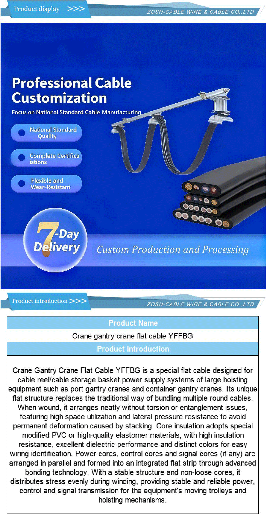 Câble robot (anti-torsion)-xiangqing1-ZS027 Robot cable (anti-torsion)-xiangqing1-ZS027