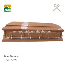 AT-A890 cheap price wooden material cloth covered caskets