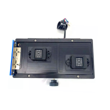 Double-Head Lifting Ink Stack Printer Cover Assembly Aluminum Alloy Black Capping Station Pump