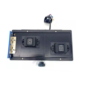 Double-Head Lifting Ink Stack Printer Cover Assembly Aluminum Alloy Black Capping Station Pump