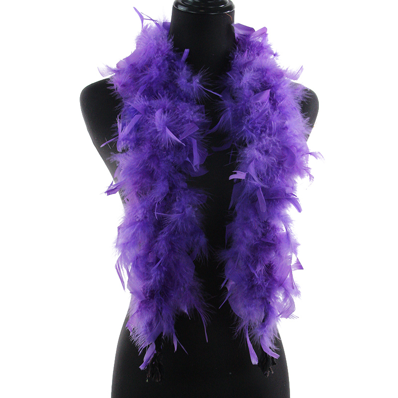 purple feather boa