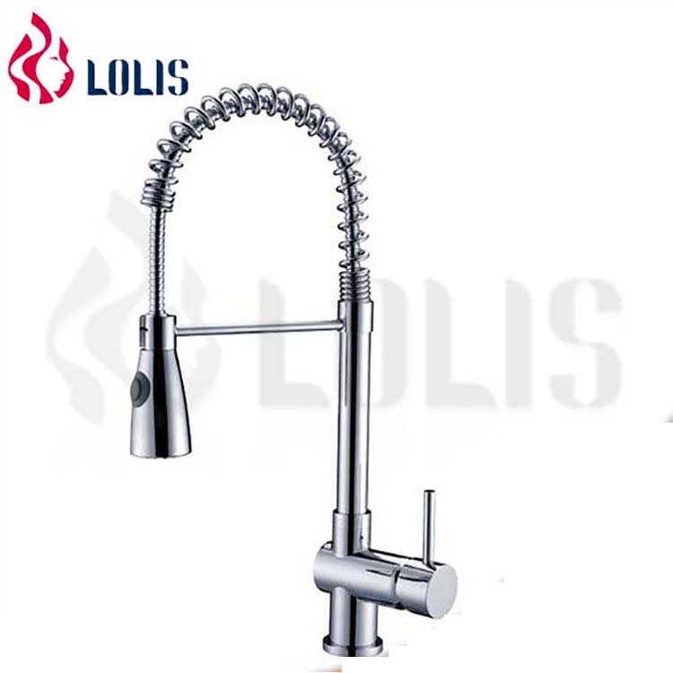 Y-1008 modern waterfall chrome brass pull out faucet , pull out kitchen sink faucet