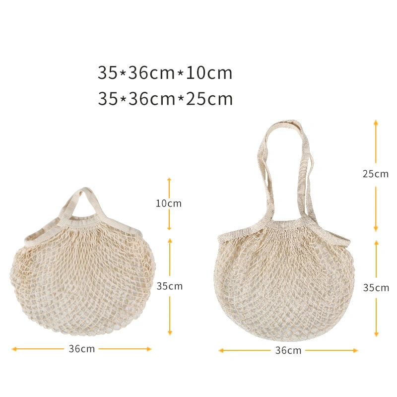 Portable Cotton Net Bag Cotton Mesh Bag Vegetables Fruits Bag