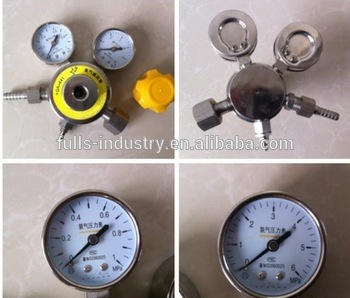 ammonia gas pressure regulator with two guages