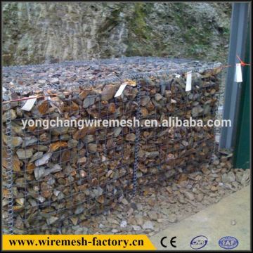 hexagonal hole shape welded gabion box square wire fencing