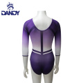 Dandy custom high quality long sleeve gymnastic leotard competition leotards