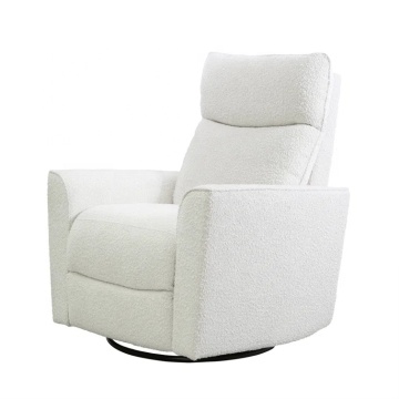 Modern Upholstered Swivel Reclining Glider for Nursery or Living Room