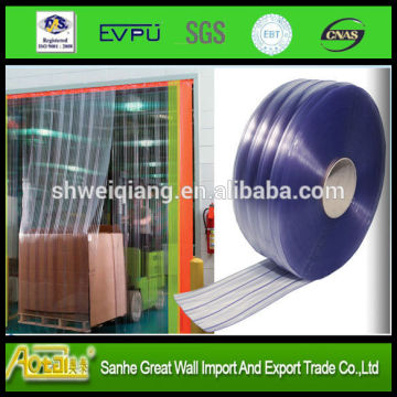 pvc soft cold clear strip curtians for wall