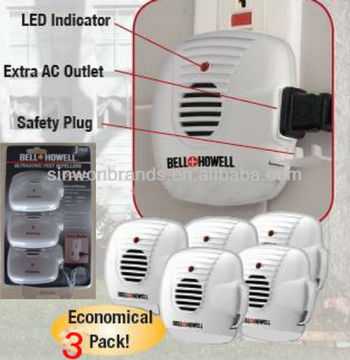 Bell and Howell Ultrasonic Pest Repellers with Extra Outlet