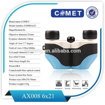 Best selling 6x21 led binoculars,free focus binoculars,theatre binoculars