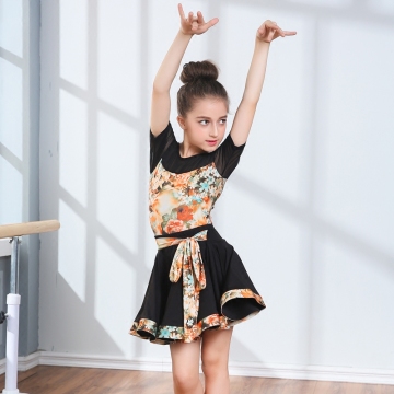 New dance Latin dance skirt children's exercise clothes