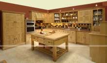 American/Canadian Standard Frame Solid Wood Kitchen Cabinet Beech Wood Kitchen Cabinet