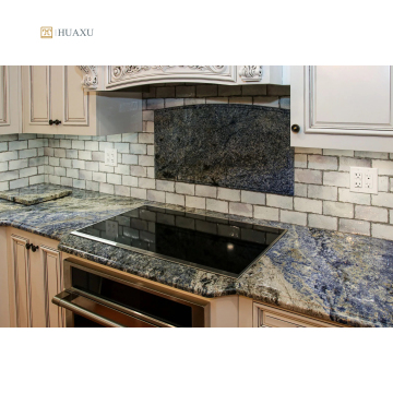 Huaxu Luxury Brazil Exotic Natural Granite Table Top - Ocean Blue Azul Bahia Granite Countertop