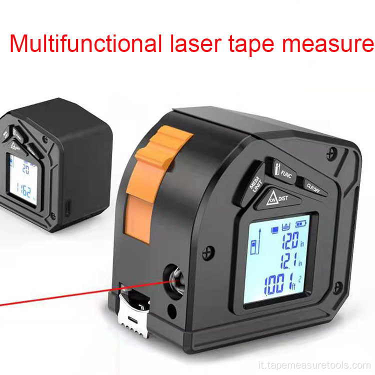 metro a nastro laser con misuratore di distanza USB 40m