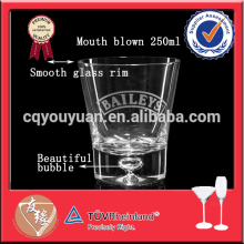 Food grade branded clear jack daniels whisky glass for sale