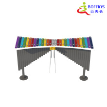 Curved Rainbow-Themed Outdoor Xylophone Play Station