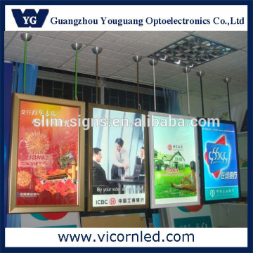 26mm double side led light box hanging poster board light box