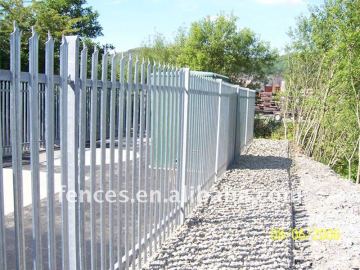Galvanized W-section Palisade fence