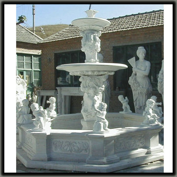 outdoor boy statue garden fountain