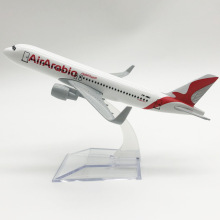 1:400 Scale Air Arabia Airbus 320 Model Plane - 16cm Diecast Metal Alloy Aircraft Model