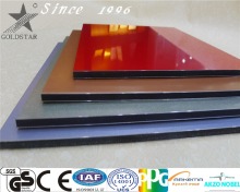 aluminum clad material gloss Curtain Aluminum composite panel