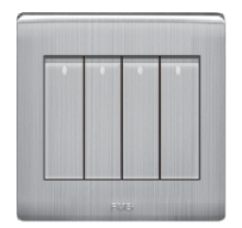 Electrical four gang two way switch