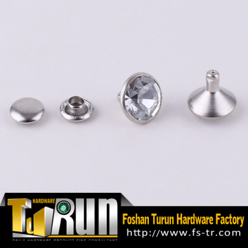 Fancy stone rivets crystal studs for leather