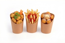 Wholesale Disposable Paper French Fries Open Cup