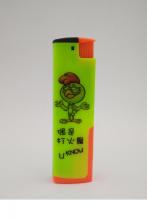 8.05cm Frost ISO Wide Piezo Lighter 5pcs Blister Card Package