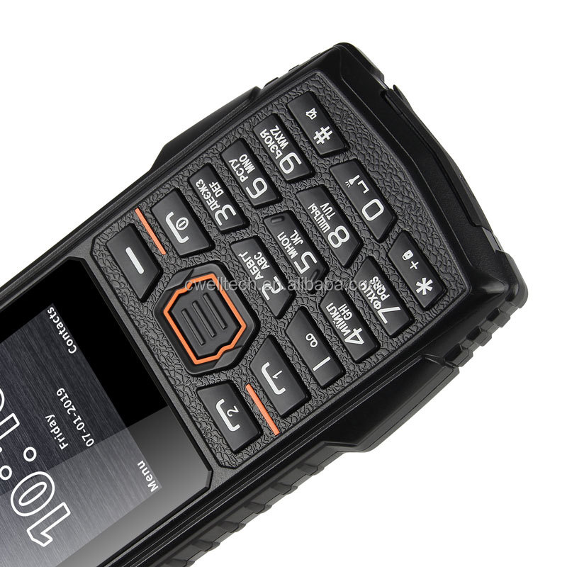 OEM UNIWA WG95 2.4 Inch Screen IP68 Waterproof Dustproof Unlocked Single camera 3G Network Rugged Keypad Mobile Phone