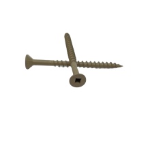 ACQ Brown Ceramic Wood Screws - Tan Deck Screws with Bugle Head and Square Drive
