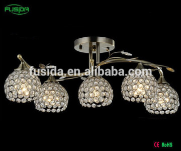 Modern crystal ceiling recessed light fitting