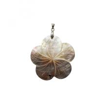 Craft flower natural shell abalone pendants jewelry making
