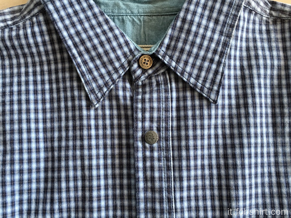 Camicia a quadri a maniche lunghe di alta qualità