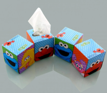 Boxed tissues in the car