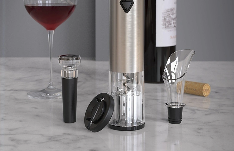 Wine Opener Set with Foil Cutter, Pourer and Stopper