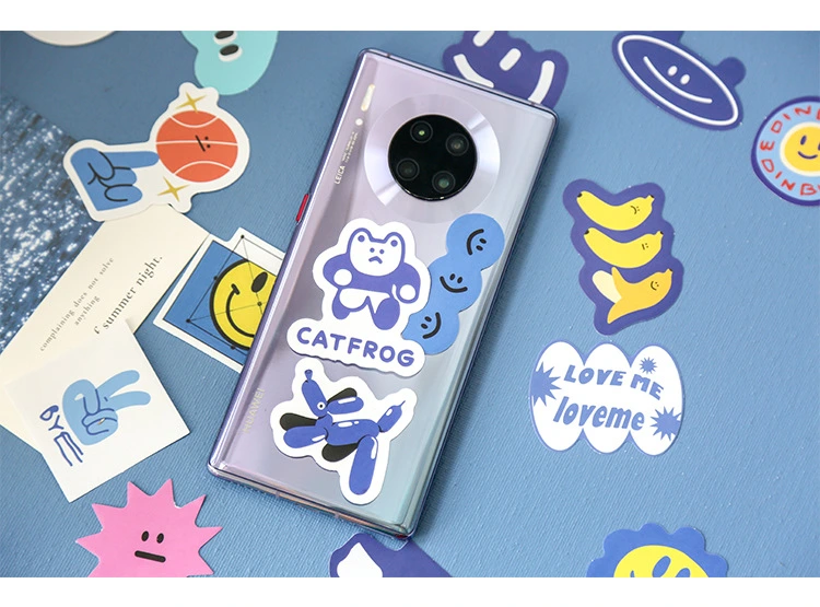 Cartoon Smile Sticker Set for DIY Material