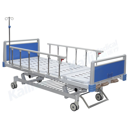 Handmatig ziekenhuisbed met drie functies ICU-bed Medisch bed