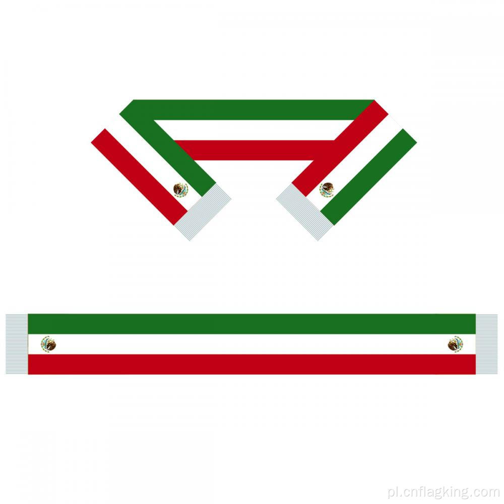 Meksyk szalik flaga drużyny piłkarskiej szalik dla fanów piłki nożnej szalik 15*150 cm)