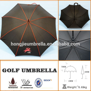 wind resistant golf umbrella black sport golf umbrella