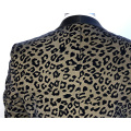 trajes de impresión de leopardo pelados para hombres