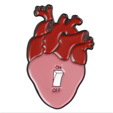 Popular Various Heart Shape Universe Enamel Metal Badge