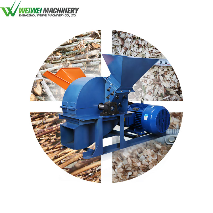 Weiwei woodworking machine garden tree branch shredder fresh coconut husk machine