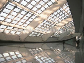 Transparent polycarbonate roofs