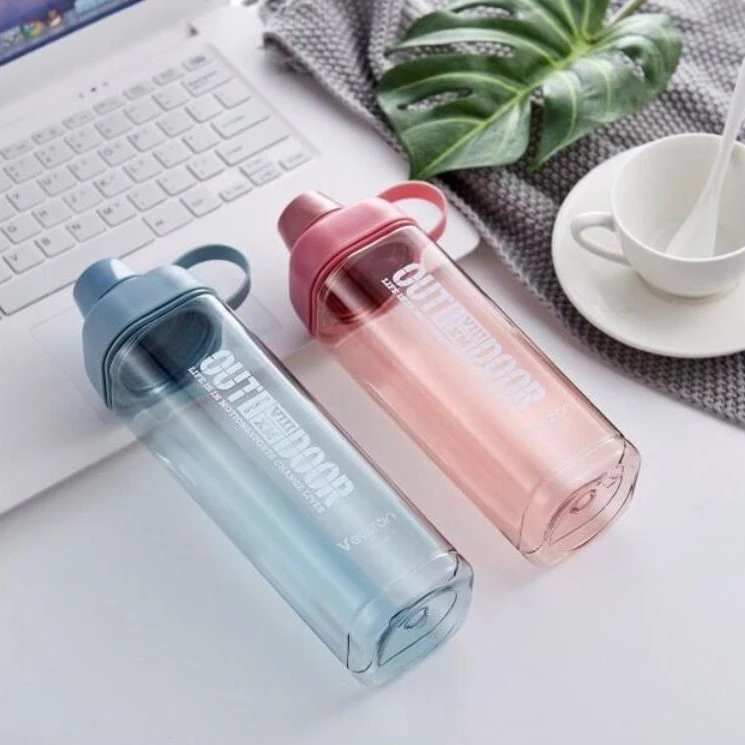 750ml Sports Cup Creative Portable Fitness Simple Plastic Anti-Fall Fresh Male and Female Personality Trend Students Cup