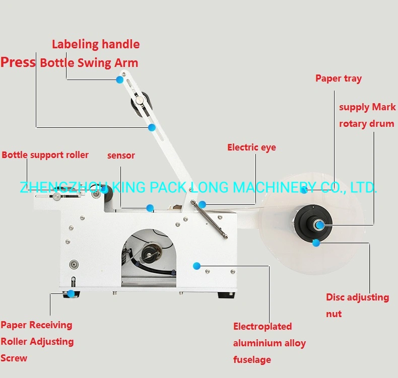 New Designed Desktop Labeling Machine Sticker Labeling Machine for Round Bottle