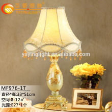 brass base table lamp desk light floor with shade for reception desk, big decorative brass table lamps with string shade