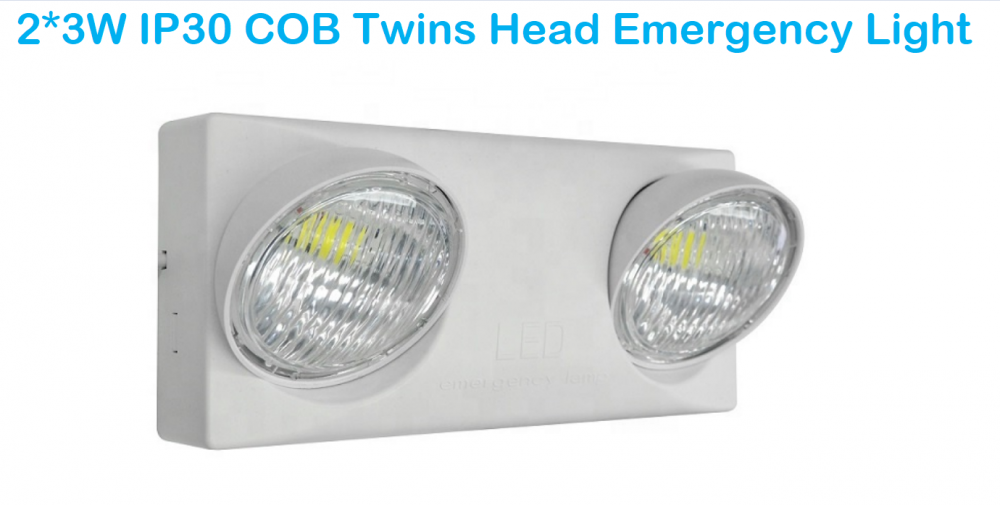 Высокое качество 2 * 3 Вт Twins Spot Emergency Lamp